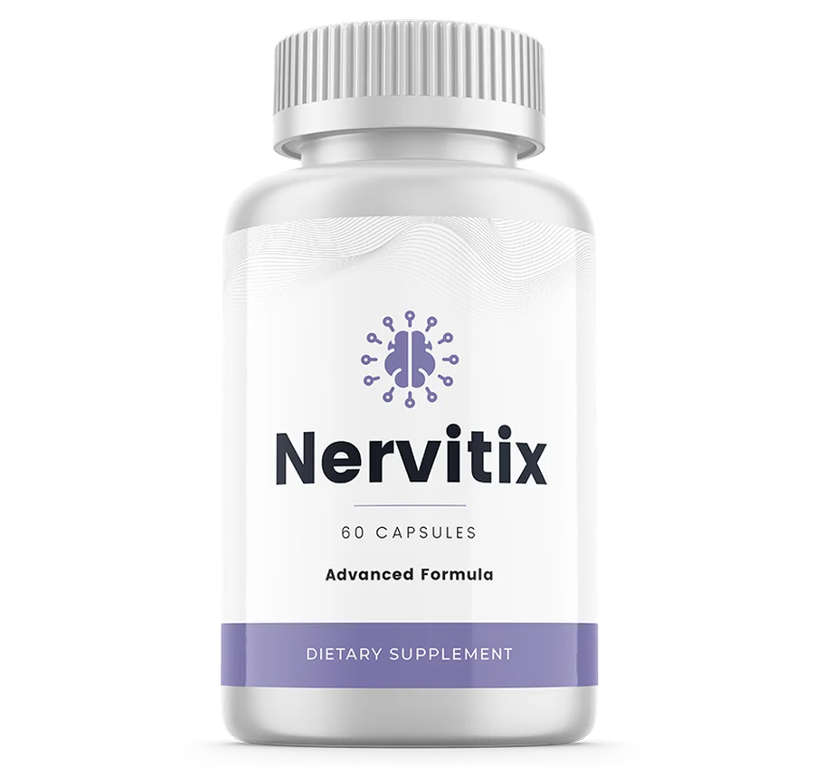 Nervitix Ultimate Nerve Support bottle, 60 capsules, advanced formula dietary supplement